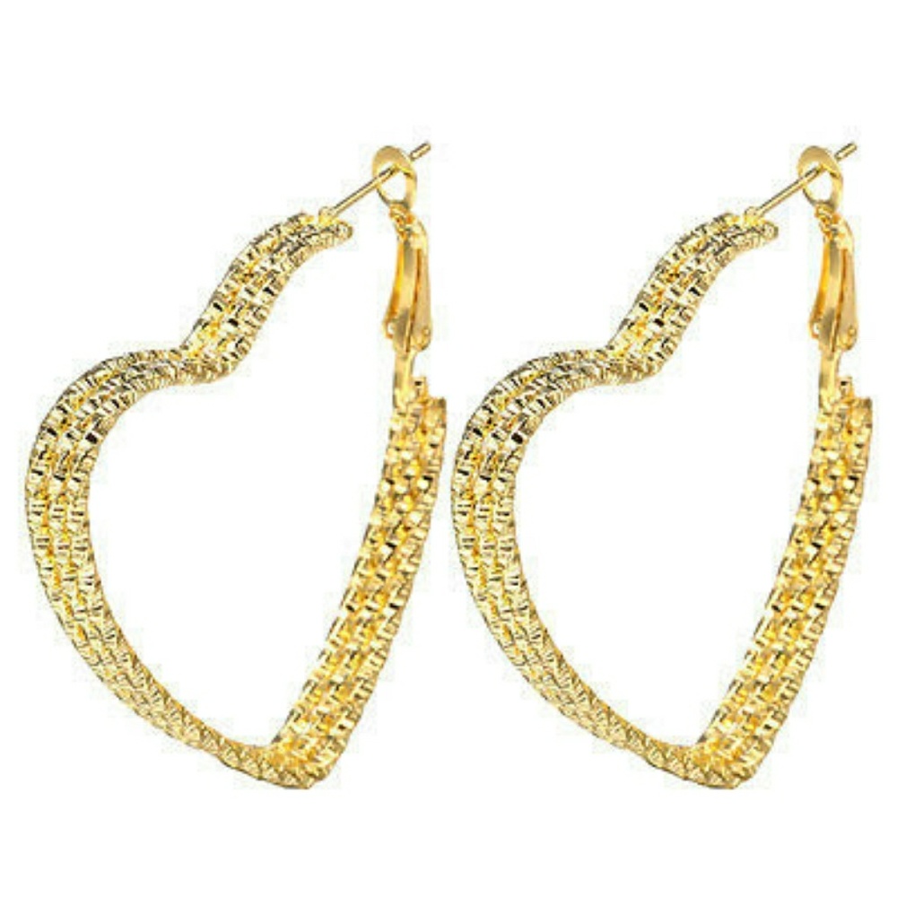 18K Gold Filled ❤ Heart Shaped Earrings